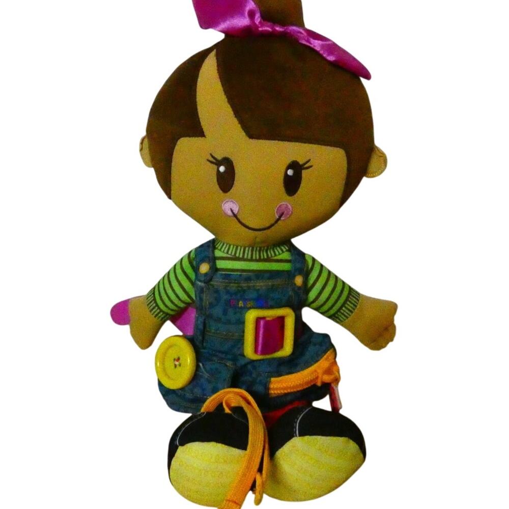 Playschool Kids Activity Doll 17" Teaching Educational Brown Hair Preschool